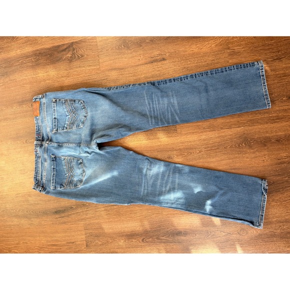 SEVEN7 PREMIUM DENIM CO Straight Fit Mens Jeans W38 L34 Blue Cotton Blend 38x34 - Picture 2 of 5